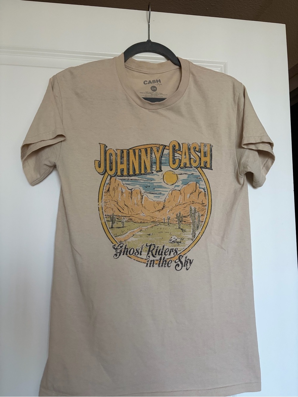 Men’s Graphic Tee - Beige "Ghost Riders in the Sky"